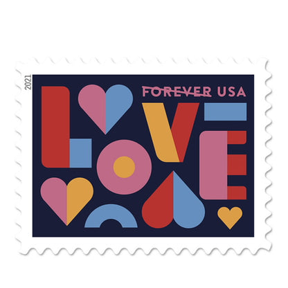 2021 Love Forever Postage Stamps